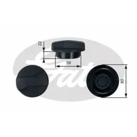 Кришка розширювального бачка GATES rc245
