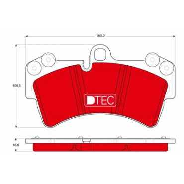 Комплект тормозных колодок TRW gdb1548dte