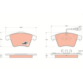 Гальмівні колодки trw gdb1555