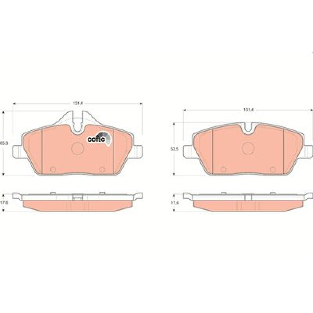 Комплект гальмівних колодок до дискових гальм TRW gdb1611