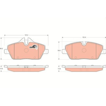 Комплект гальмівних колодок до дискових гальм TRW gdb1611