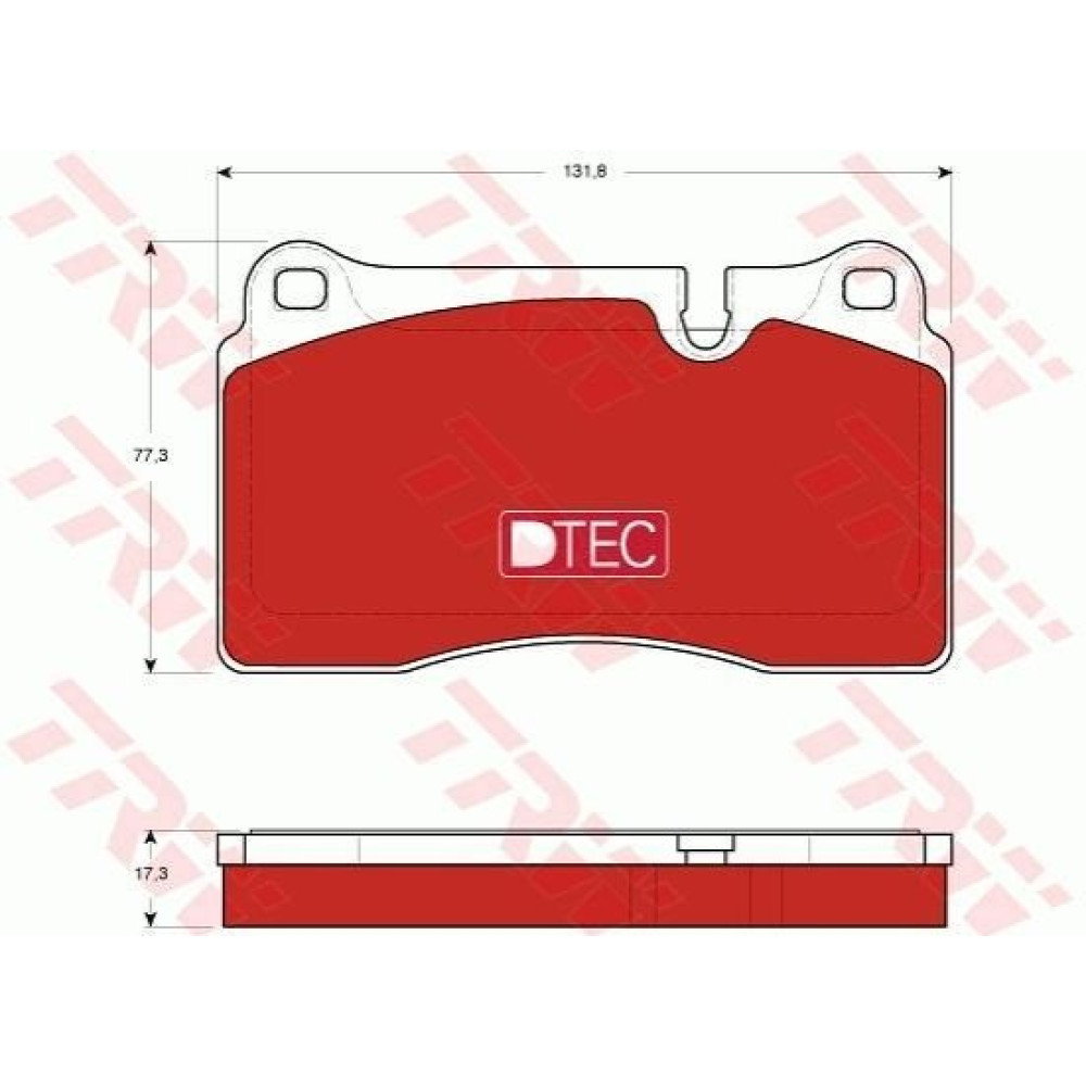 Комплект тормозных колодок TRW gdb1743dte