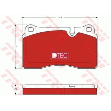 Комплект тормозных колодок TRW gdb1743dte