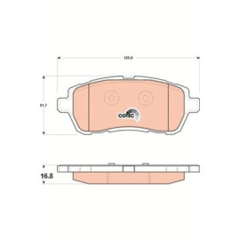 Гальмівні колодки передні TRW gdb1893