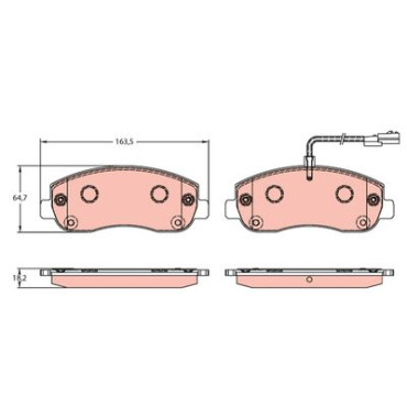 Тормозные колодки передние TRW gdb1910