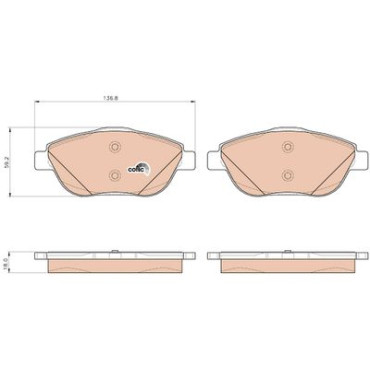 Тормозные колодки TRW gdb1926
