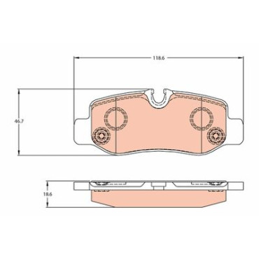 Комплект гальмівних колодок TRW gdb2102