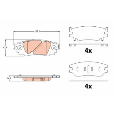 Тормозные колодки TRW gdb2183