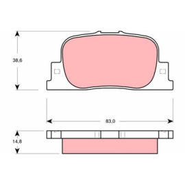 TRW gdb3278 Комплект тормозных колодок TRW gdb3278
