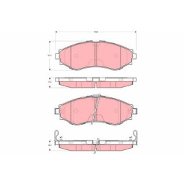 TRW gdb3345 Комплект тормозных колодок TRW gdb3345