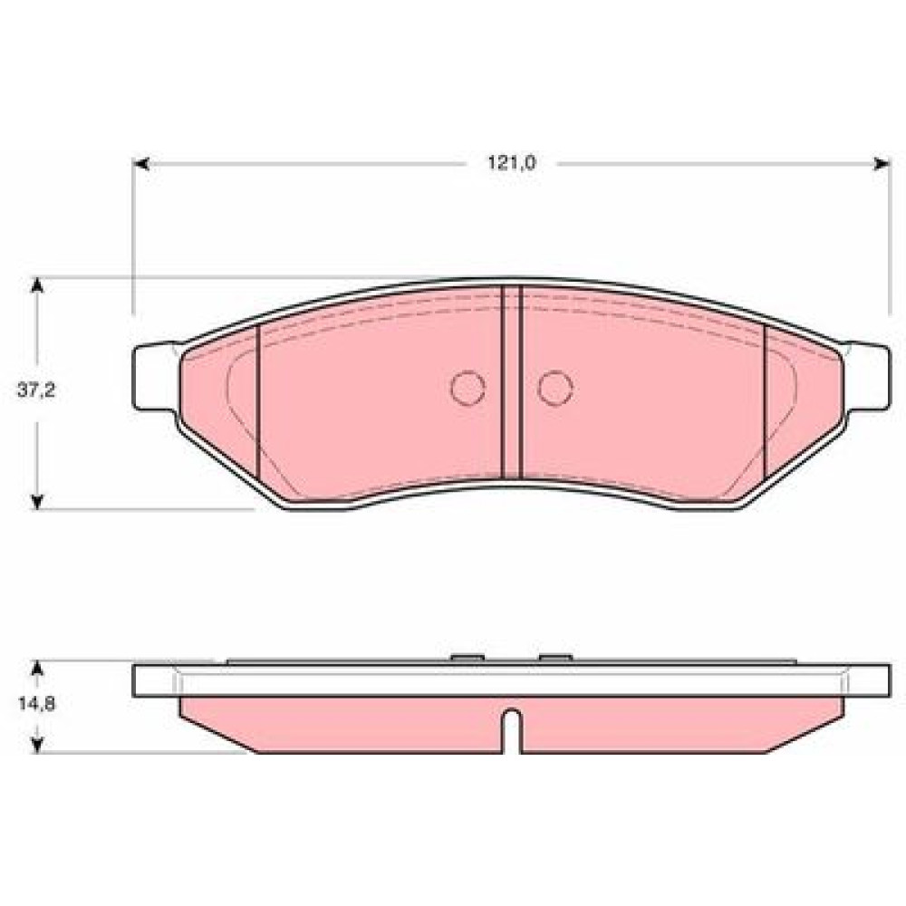 Комплект гальмівних колодок TRW gdb3346
