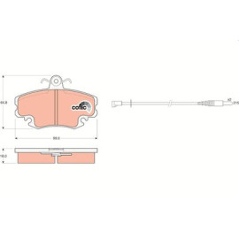 Гальмівні колодки trw gdb400