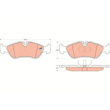 Комплект гальмівних накладок до дискових гальм TRW gdb951