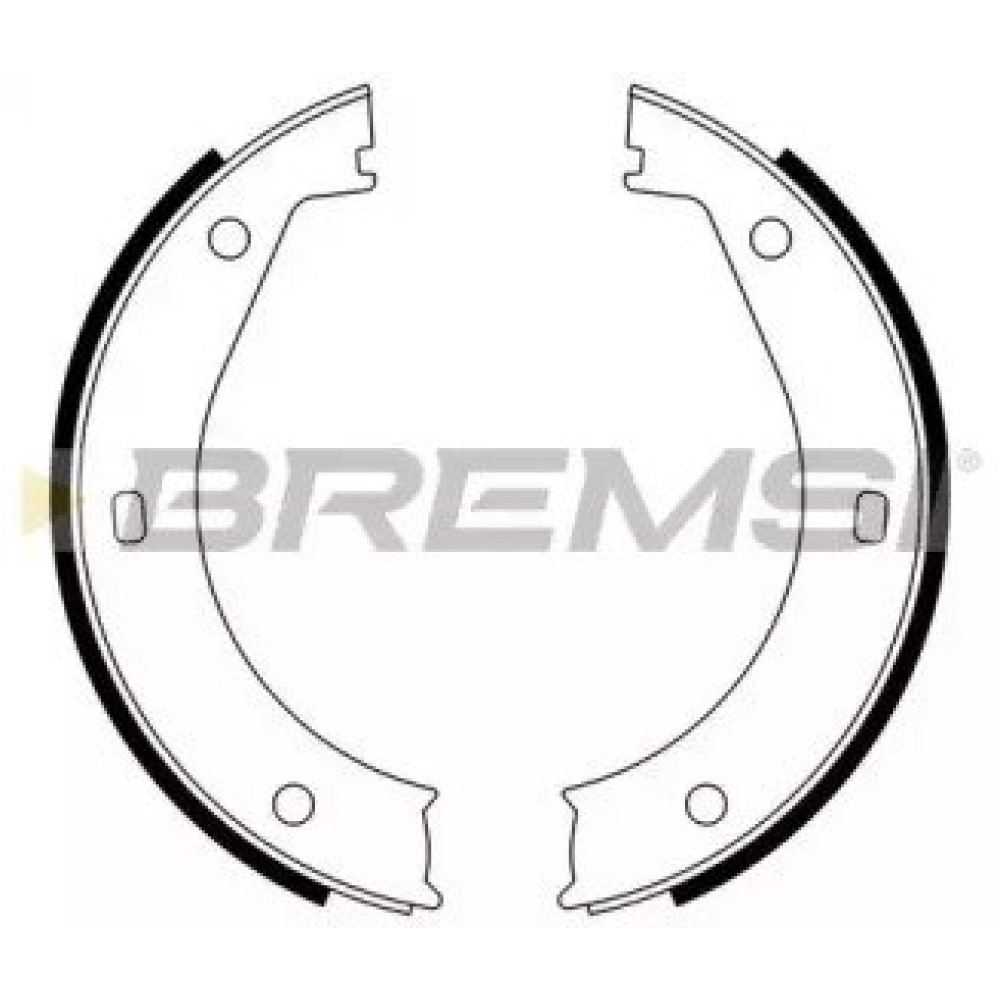 Колодки ручного тормоза BREMSI gf0076