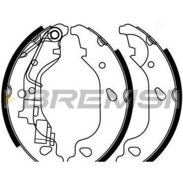 Тормозные колодки задние BREMSI gf0157