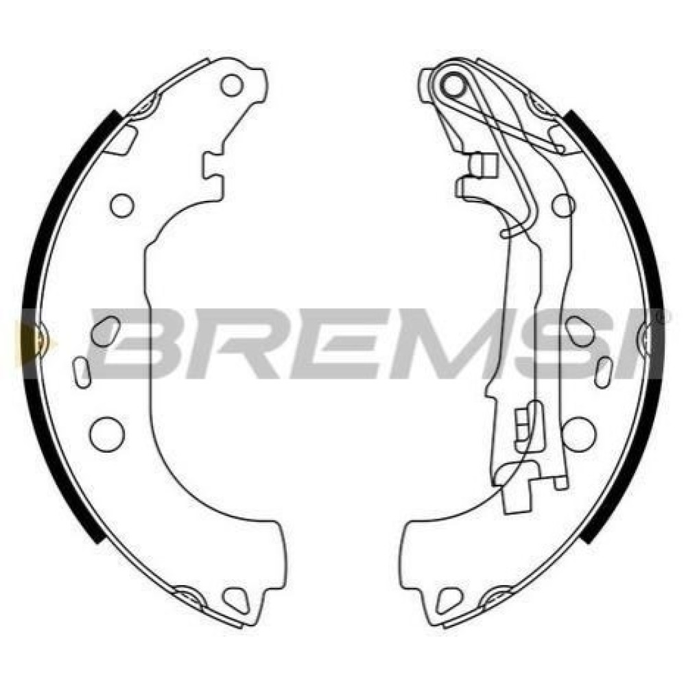 Тормозные колодки задние BREMSI gf0161