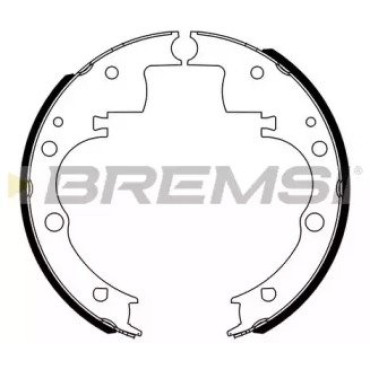 Тормозные колодки задние барабанные BREMSI gf0166