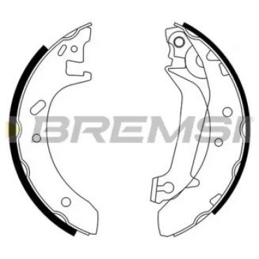 Гальмівні колодки задні BREMSI gf0229