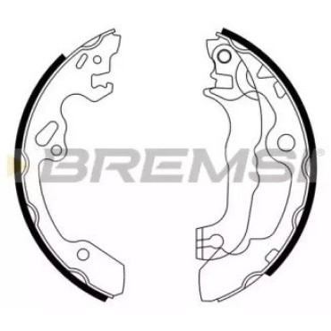 Тормозные колодки задние барабан BREMSI gf0238