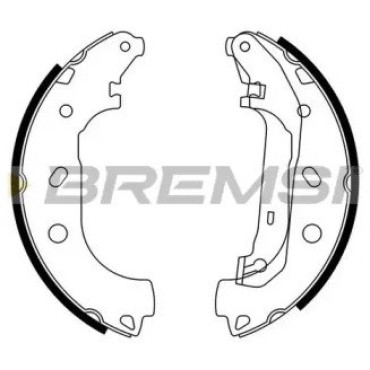 Тормозные колодки задние барабанные BREMSI gf0244