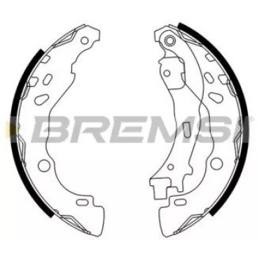 Тормозные колодки задние BREMSI gf0291