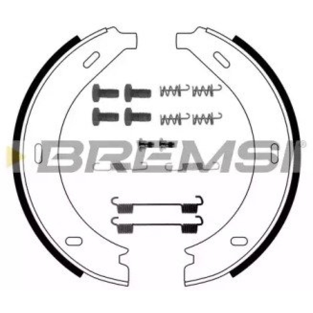 Колодки ручного гальма з пружинками BREMSI gf03051