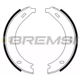 BREMSI gf0305 Колодки ручного тормоза BREMSI gf0305