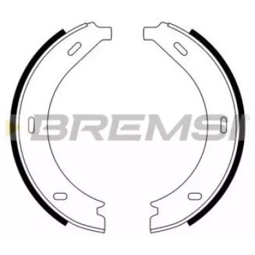 Колодки ручного тормоза BREMSI gf0305