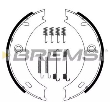 Колодки ручного гальма спарка з пружинками BREMSI gf03071