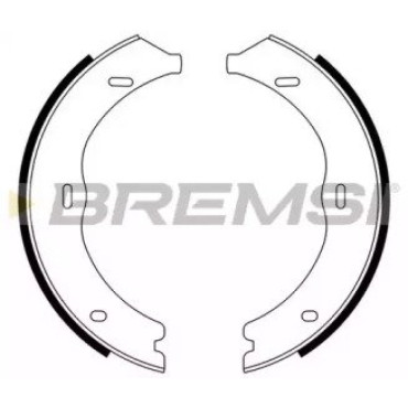 Колодки ручного тормоза BREMSI gf0316