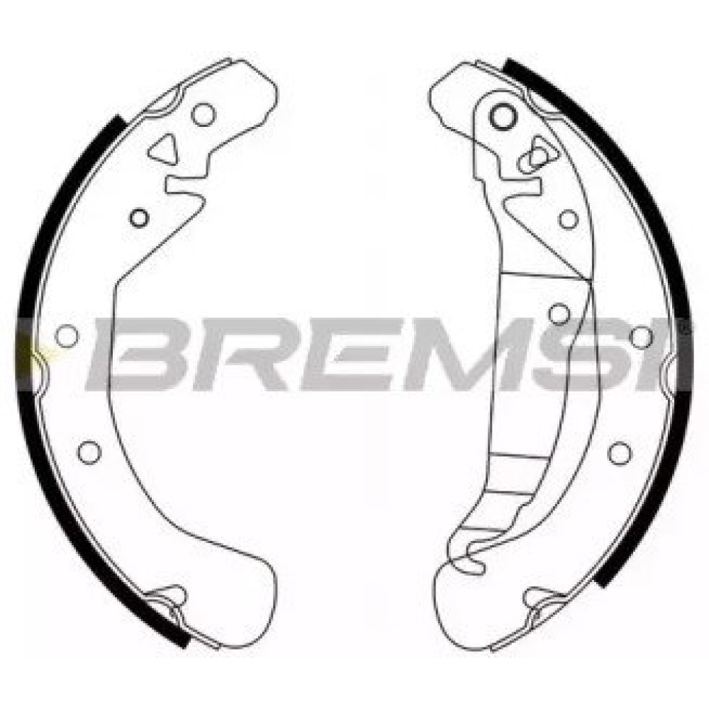 Тормозные колодки задние барабанные BREMSI gf0358