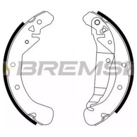 BREMSI gf0358 Тормозные колодки задние барабанные BREMSI gf0358