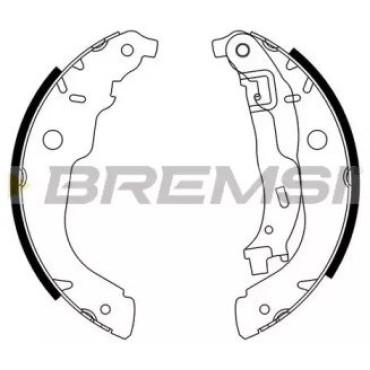Тормозные колодки задние BREMSI gf0389