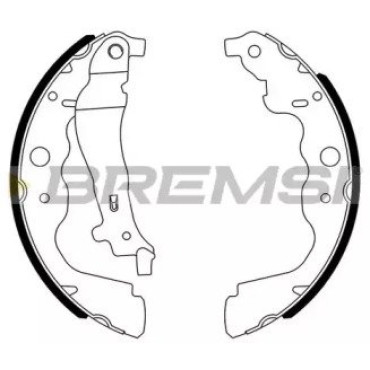 Тормозные колодки задние BREMSI gf0390