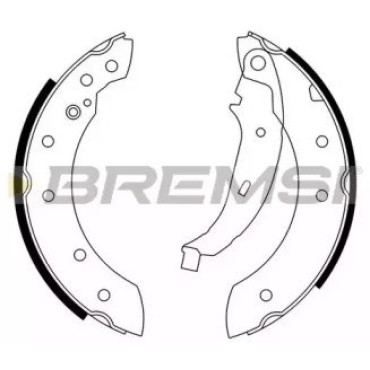 Тормозные колодки задние BREMSI gf0425