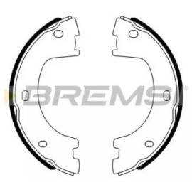BREMSI gf0560 Колодки ручного гальма спарка BREMSI gf0560