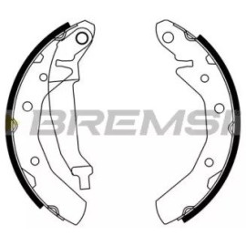 BREMSI gf0630 Тормозные колодки задние BREMSI gf0630