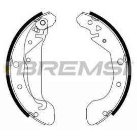 Тормозные колодки задние BREMSI gf0632