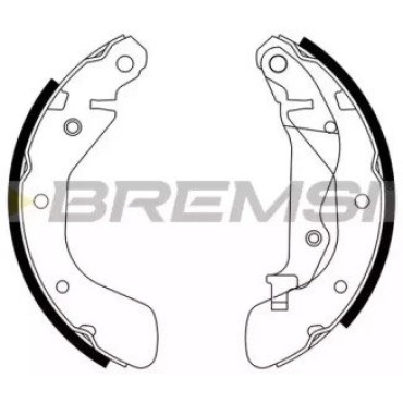 Тормозные колодки задние BREMSI gf0633