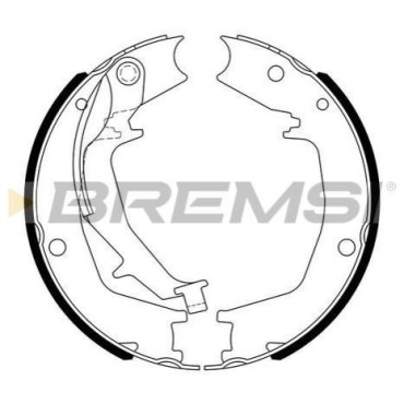 Колодки ручного гальма BREMSI gf0727