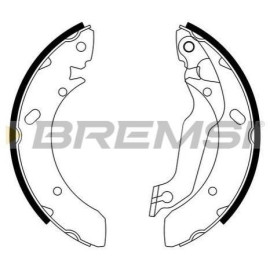 BREMSI gf0733 Тормозные колодки задние BREMSI gf0733