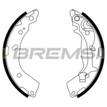 Тормозные колодки задние BREMSI gf0745