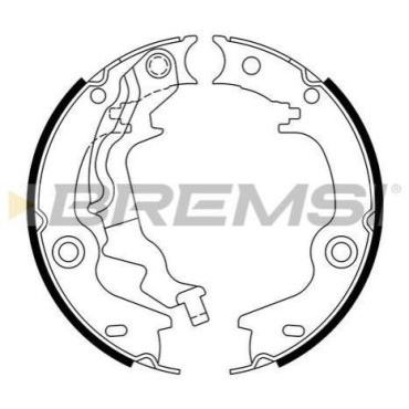 Колодки ручного гальма BREMSI gf0759