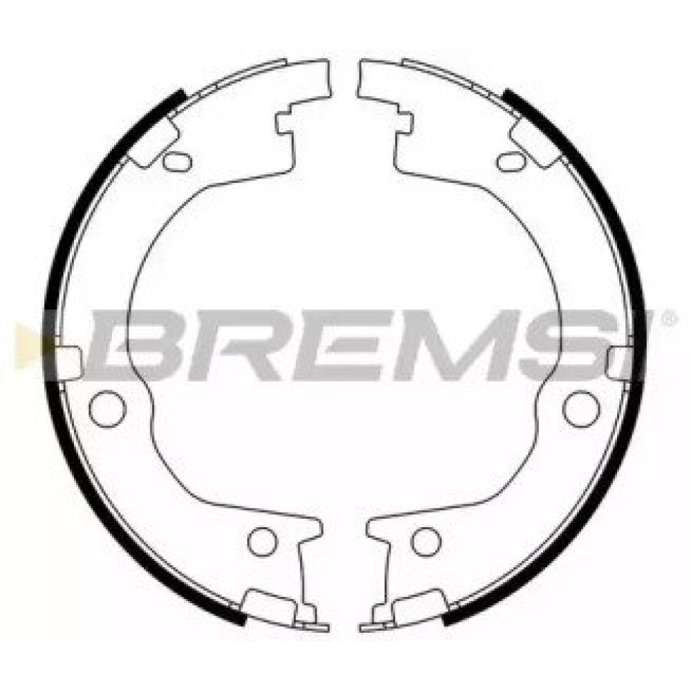 Колодки ручного гальма BREMSI gf0803