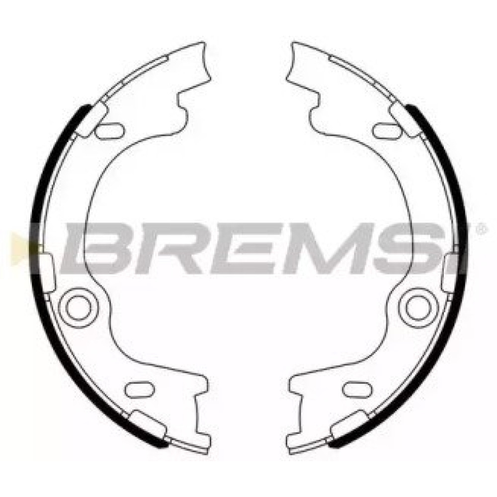 Колодки ручного тормоза BREMSI gf0804