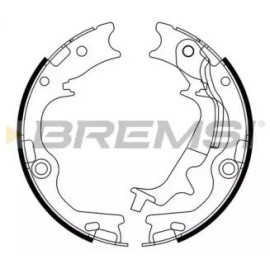 BREMSI gf0807 Колодки ручного тормоза BREMSI gf0807