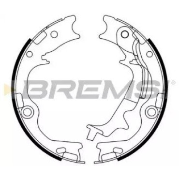 Колодки ручного тормоза BREMSI gf0807