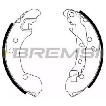 Тормозные колодки задние BREMSI gf0862