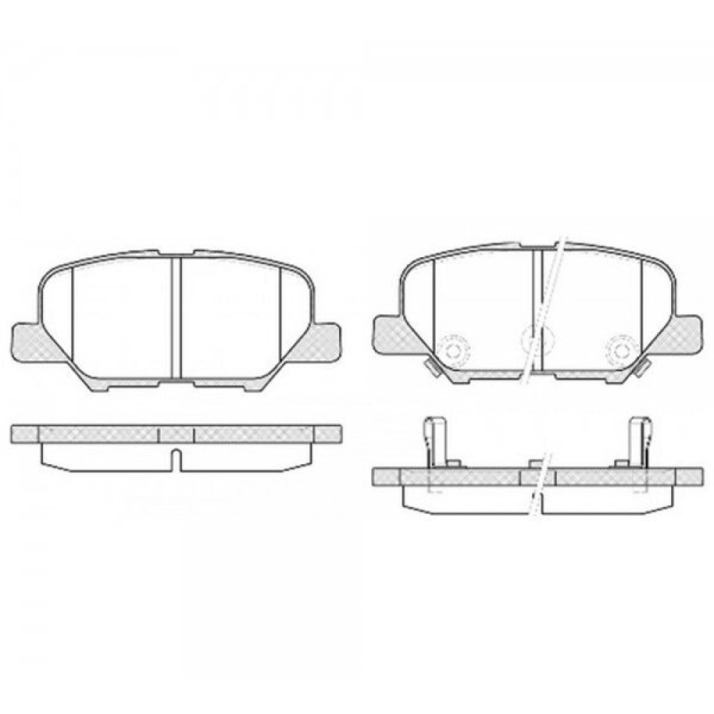 Колодки гальмівні дискові, комплект MAZDA ghy92648zd