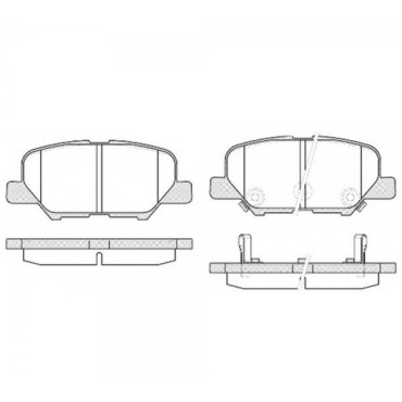 Колодки гальмівні дискові, комплект MAZDA ghy92648zd